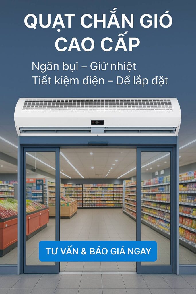 quạt chắn gió - quạt cắt gió